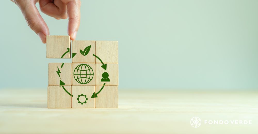 Banner sobre el Cuarto Academy: «Creando impacto: hacia una economía circular, regenerativa y sostenible»